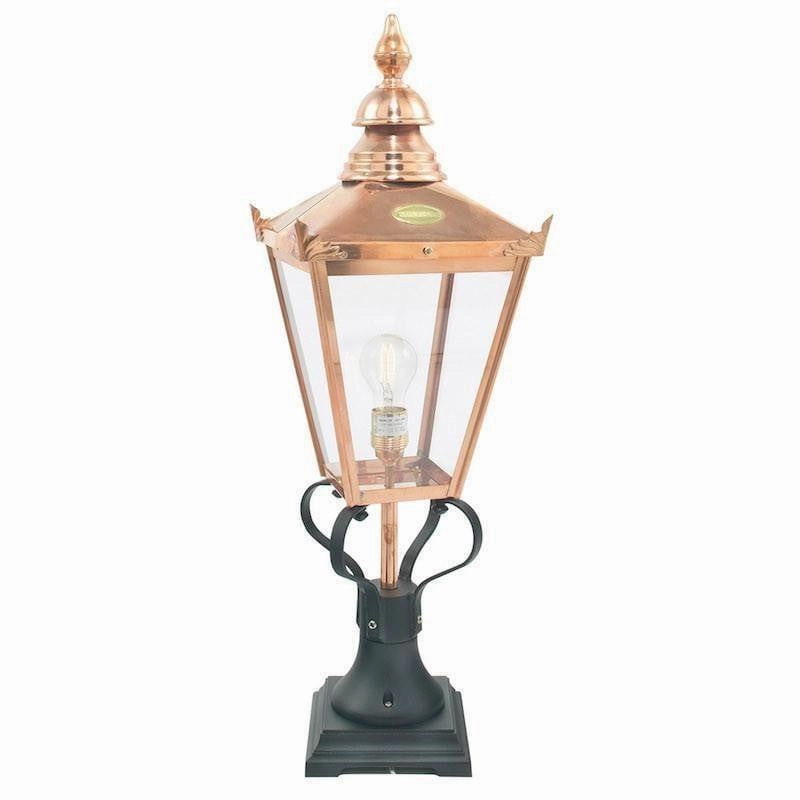 Elstead Chelsea Large Copper Outdoor Pedestal Lantern outdoor wall lamp