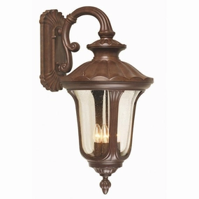 Elstead Chicago Rusty Bronze Patina Large Outdoor Downlighter outdoor wall lamp