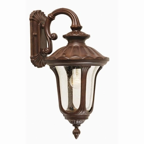 Elstead Chicago Rusty Bronze Patina Small Outdoor Downlighter indoor ambient light