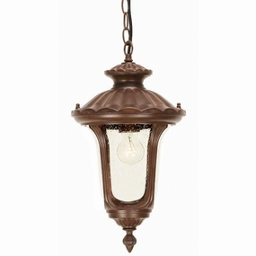 Elstead Chicago Rusty Bronze Patina Small Outdoor Lantern indoor ambient light