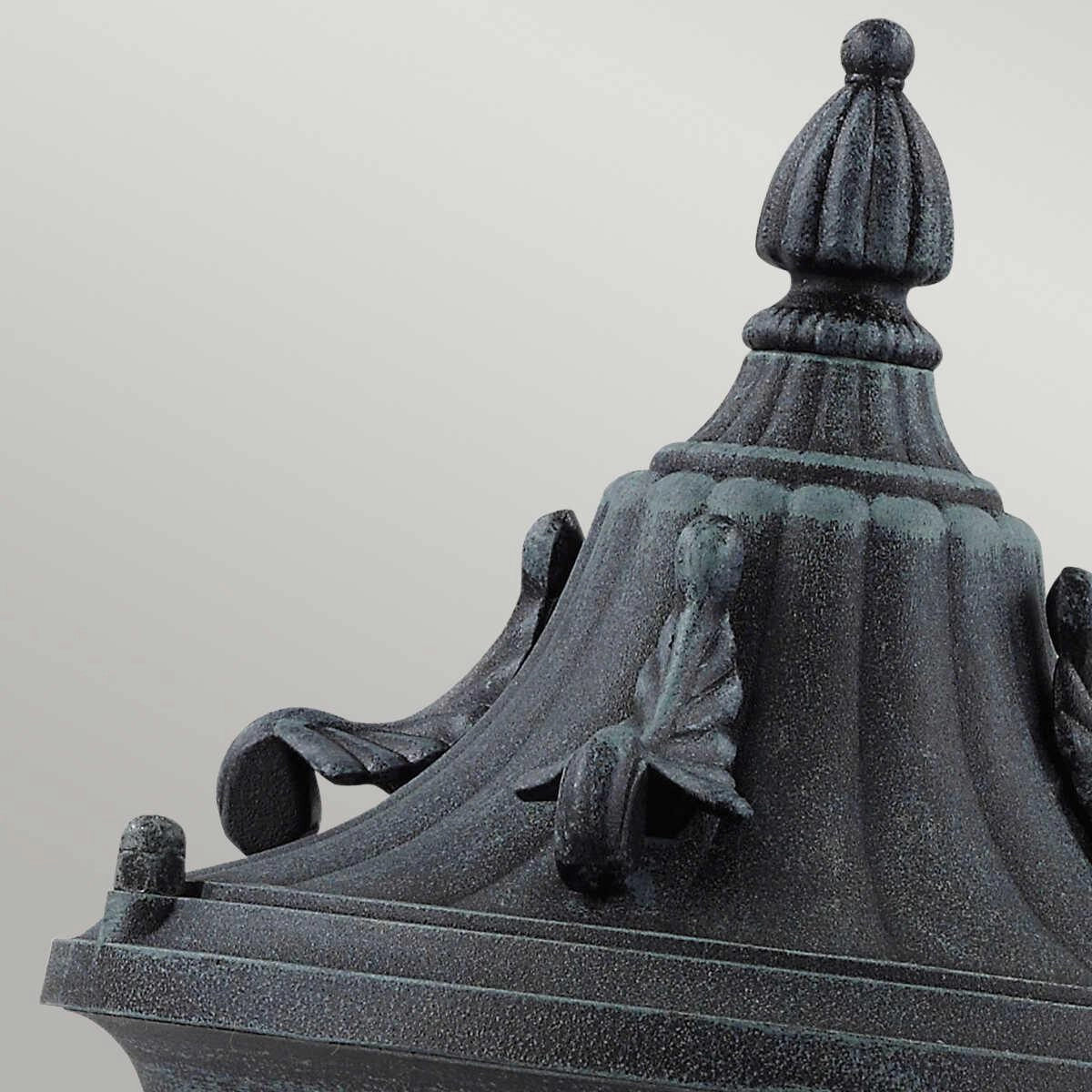 Elstead Elkstone Verdigris Outdoor Pedestal Lantern