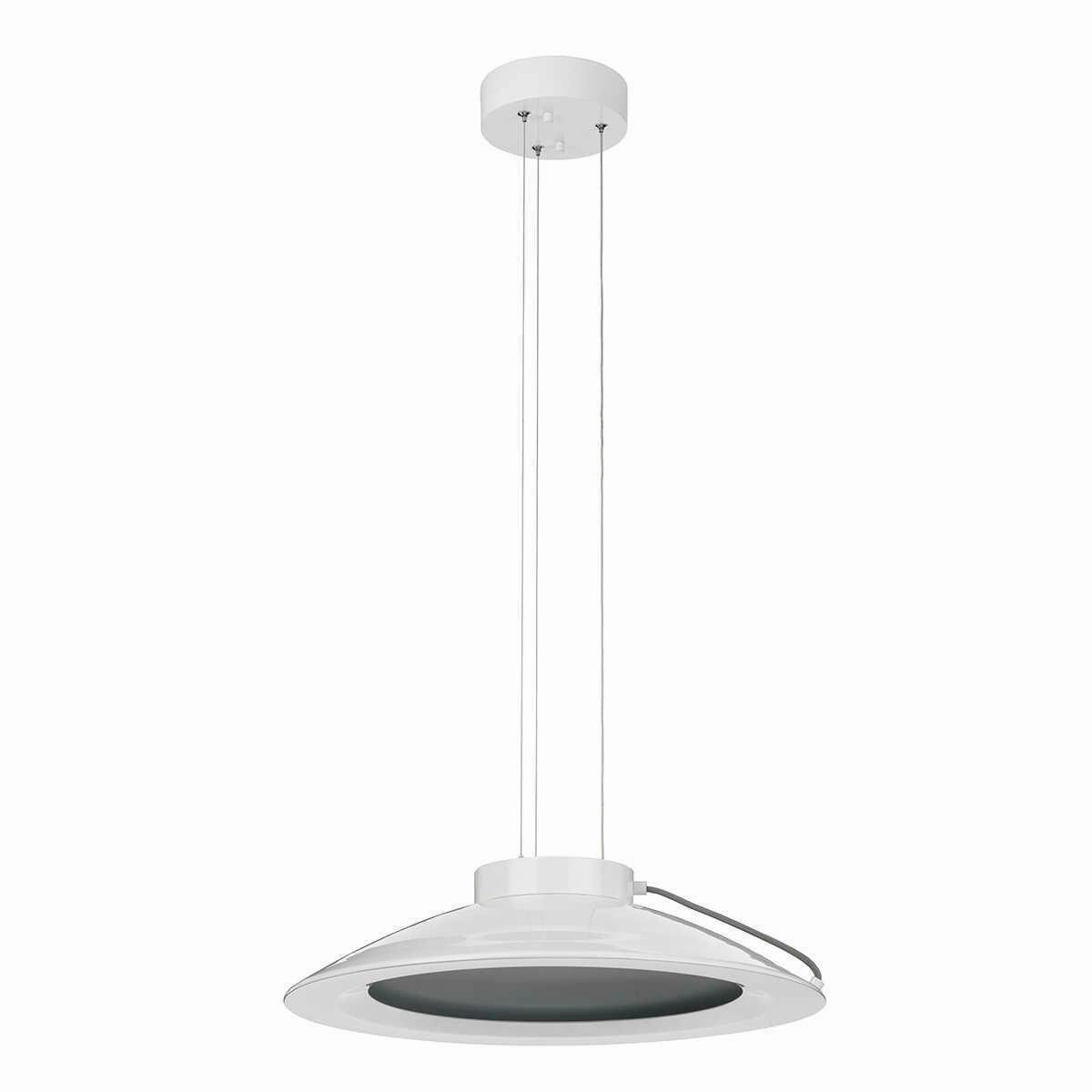 Elstead Europa 1 Light Large LED White Ceiling Pendant