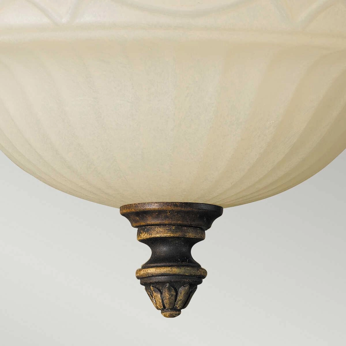 Elstead Feiss Drawing Room Bronze Flush Ceiling Light