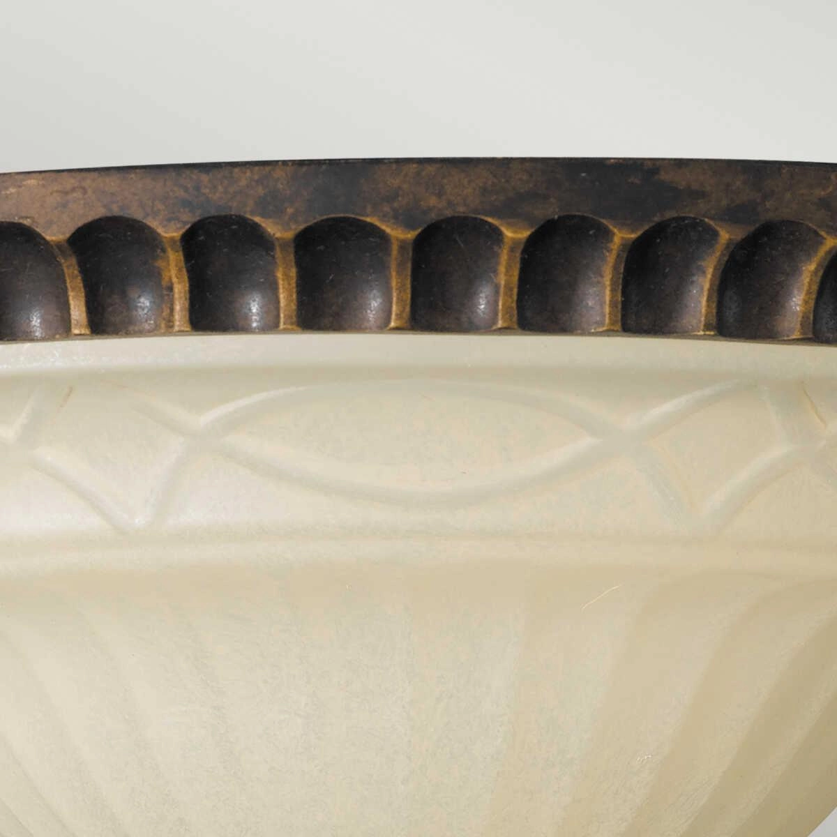 Elstead Feiss Drawing Room Bronze Flush Ceiling Light