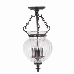 Elstead Finsbury Park 3 Light small Bronze Ceiling Pendant minimalist ceiling light