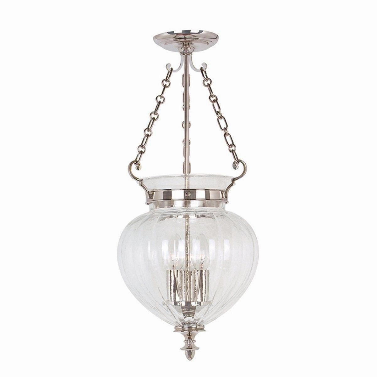 Elstead Finsbury Park Nickel 3 Light Medium Ceiling Lantern modern ceiling lamp