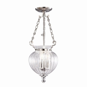Elstead Finsbury Park Nickel Small 3 Light Ceiling Lantern modern ceiling lamp