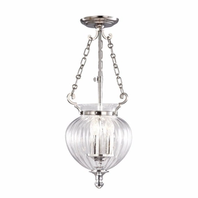 Elstead Finsbury Park Nickel Small 3 Light Ceiling Lantern simple ceiling design light