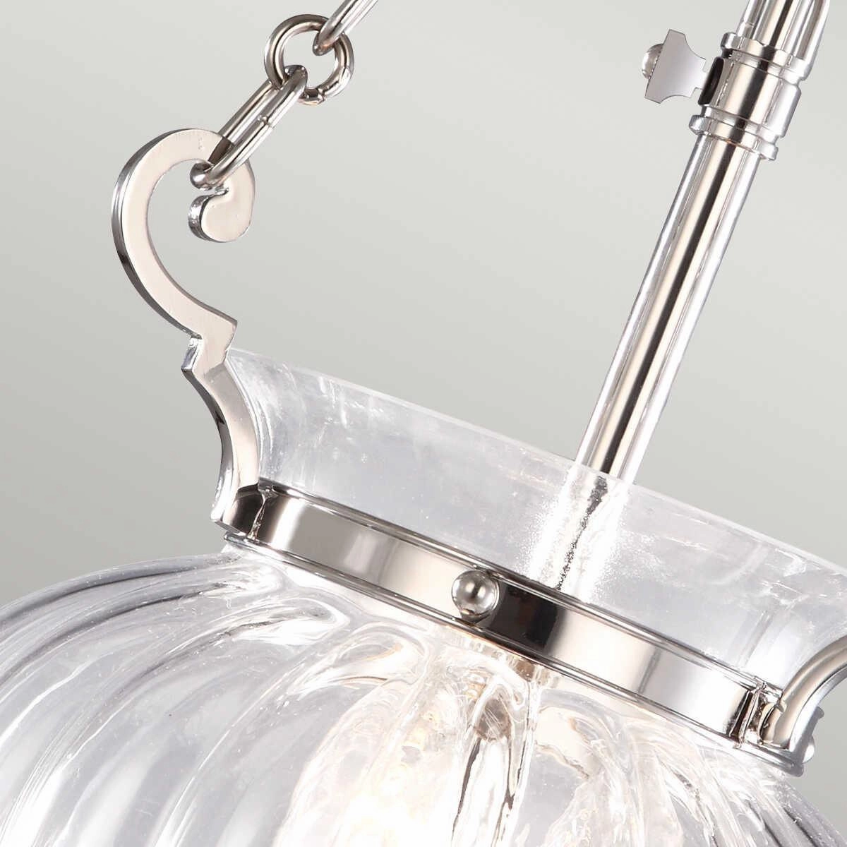 Elstead Finsbury Park Nickel Small 3 Light Ceiling Lantern