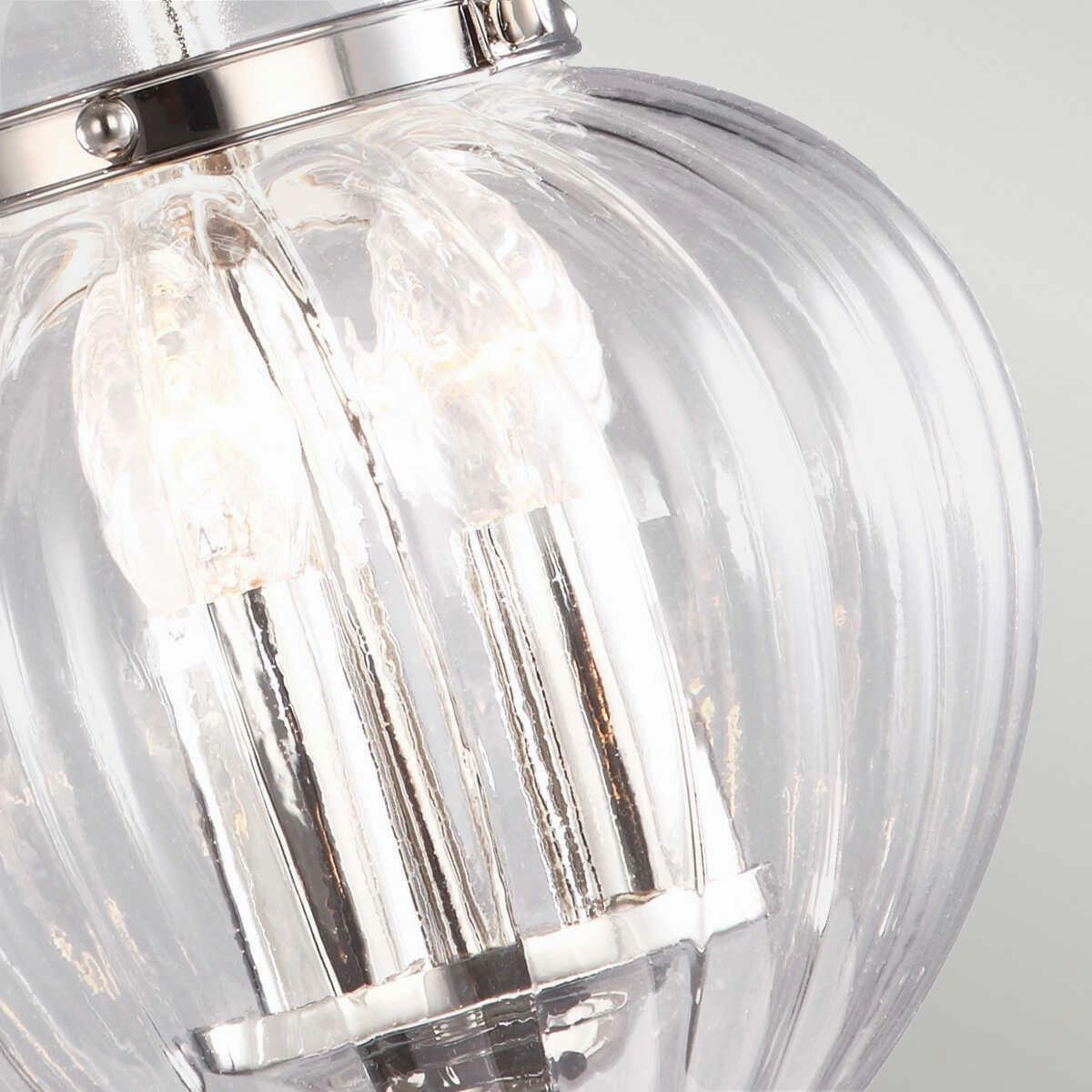 Elstead Finsbury Park Nickel Small 3 Light Ceiling Lantern