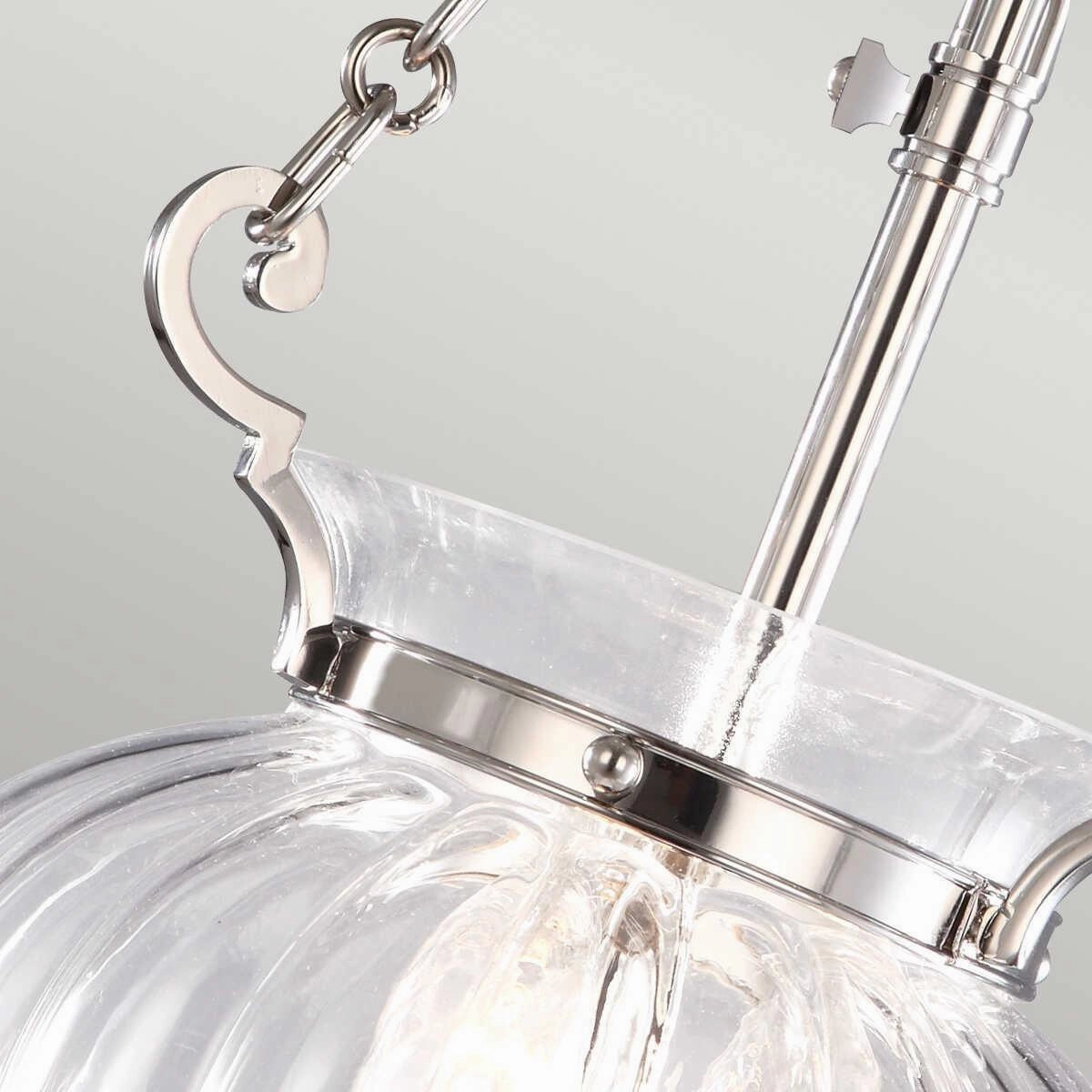 Elstead Finsbury Park Nickel Small 3 Light Ceiling Lantern