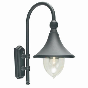 Elstead Firenze Black Outdoor Wall Light indoor ambient light
