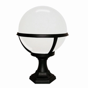 Elstead Glenbeigh Black Outdoor Pedestal/Porch Lantern outdoor wall lamp