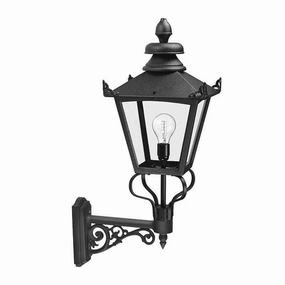 Elstead Grampian Black Outdoor Wall Light indoor ambient light
