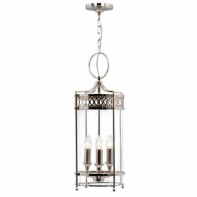 Elstead Guildhall Polished Nickel Ceiling Lantern modern ceiling lamp