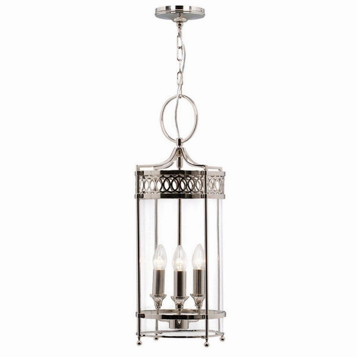 Elstead Guildhall Polished Nickel Ceiling Lantern modern ceiling lamp