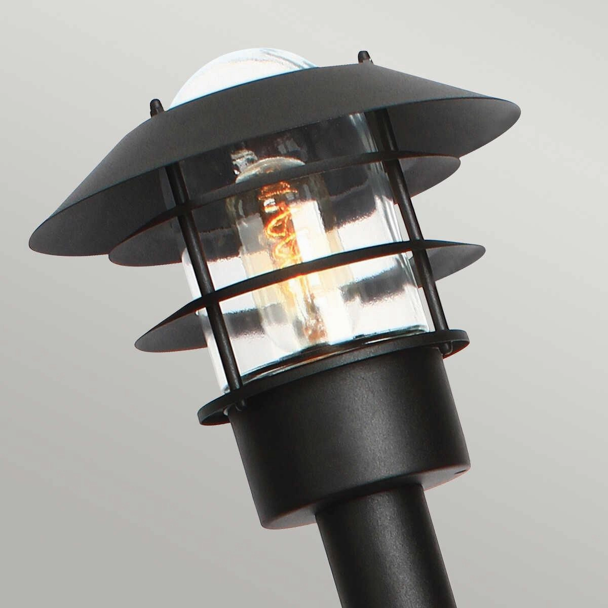 Elstead Helsingor Black Outdoor Bollard Light