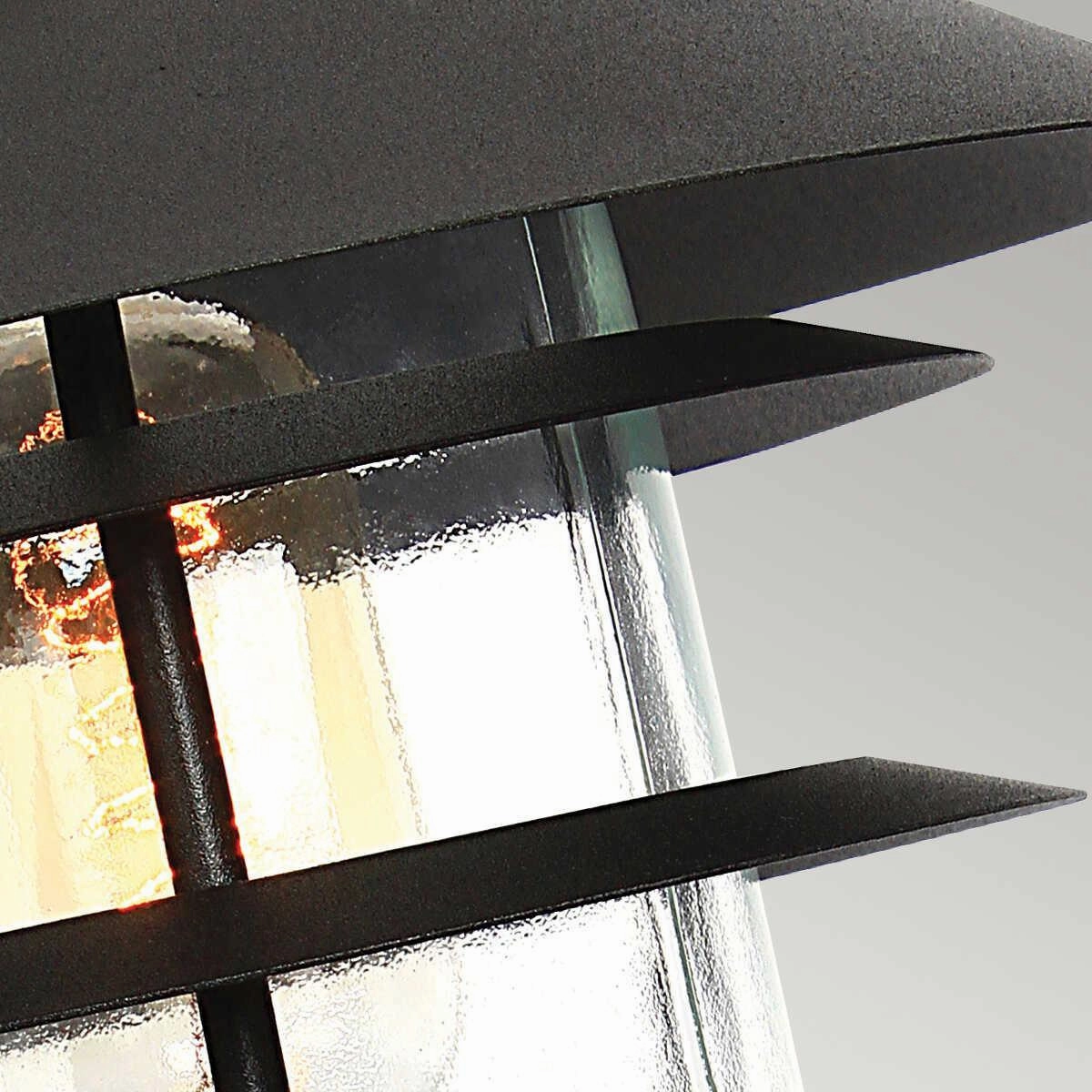 Elstead Helsingor Black Outdoor Pedestal Light