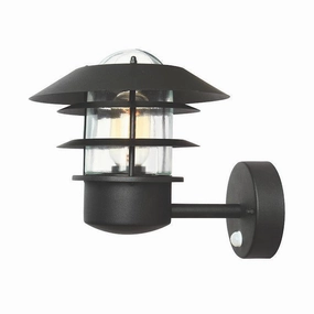 Elstead Helsingor Black Outdoor PIR Wall Light outdoor wall lamp