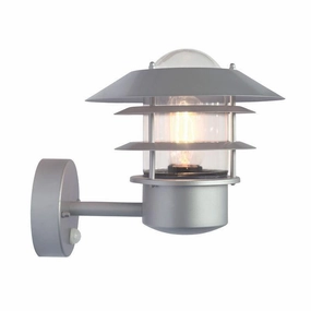 Elstead Helsingor Silver Outdoor PIR Wall Light outdoor wall lamp