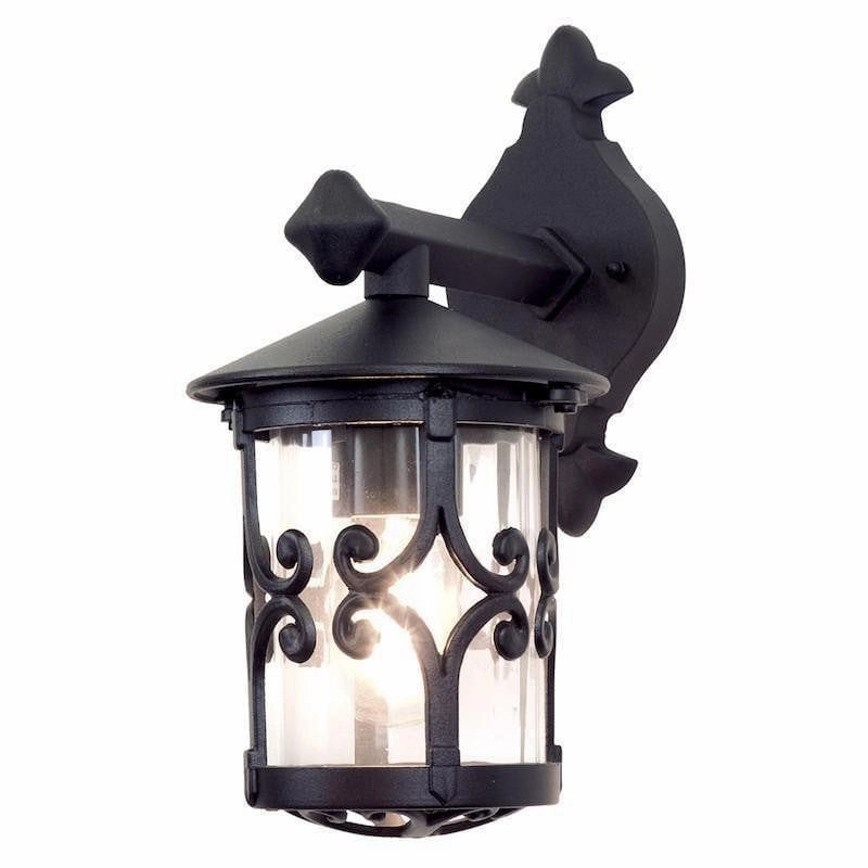 Elstead Hereford Black Outdoor Downlighter Wall Light outdoor wall lamp