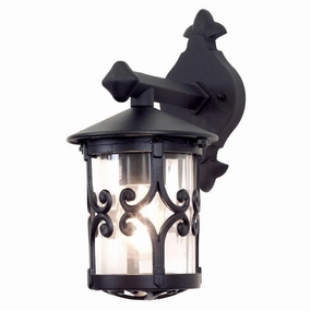 Elstead Hereford Black Outdoor Downlighter Wall Light outdoor wall lamp