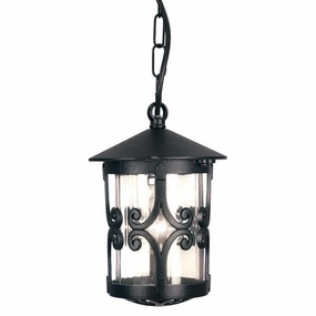 Elstead Hereford Black Outdoor Pendant Light outdoor wall lamp