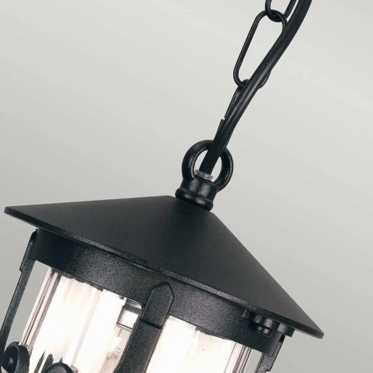 Elstead Hereford Black Outdoor Pendant Light