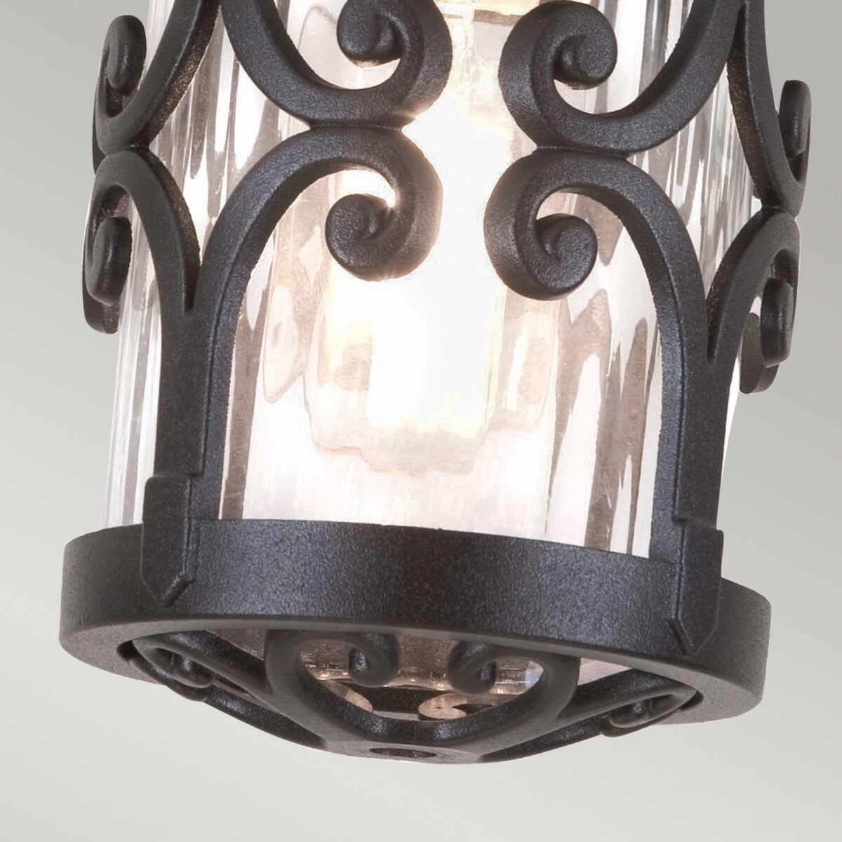 Elstead Hereford Black Outdoor Porch Ceiling  Lantern