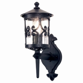 Elstead Hereford Black Outdoor Uplighter Wall Light outdoor wall lamp