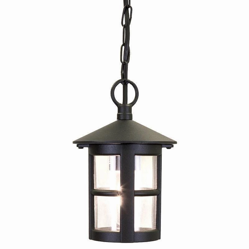 Elstead Hereford II Black Outdoor Pendant Light outdoor wall lamp