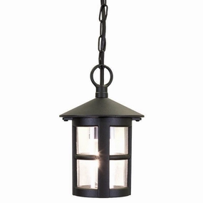 Elstead Hereford II Black Outdoor Pendant Light outdoor wall lamp