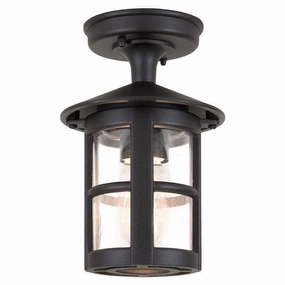 Elstead Hereford II Black Outdoor Porch Ceiling  Lantern outdoor wall lamp