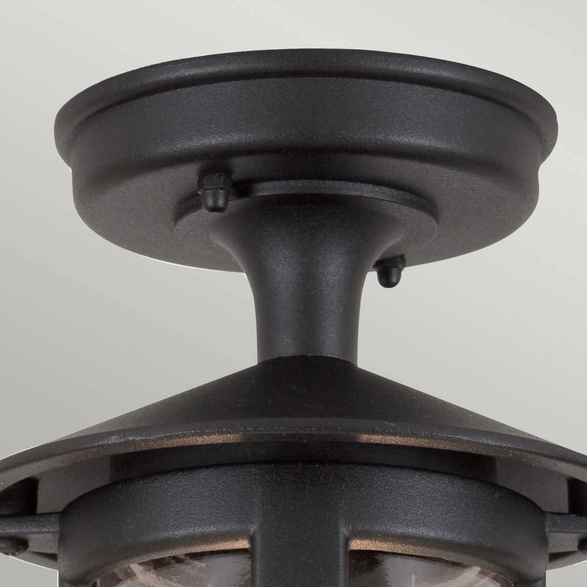 Elstead Hereford II Black Outdoor Porch Ceiling  Lantern