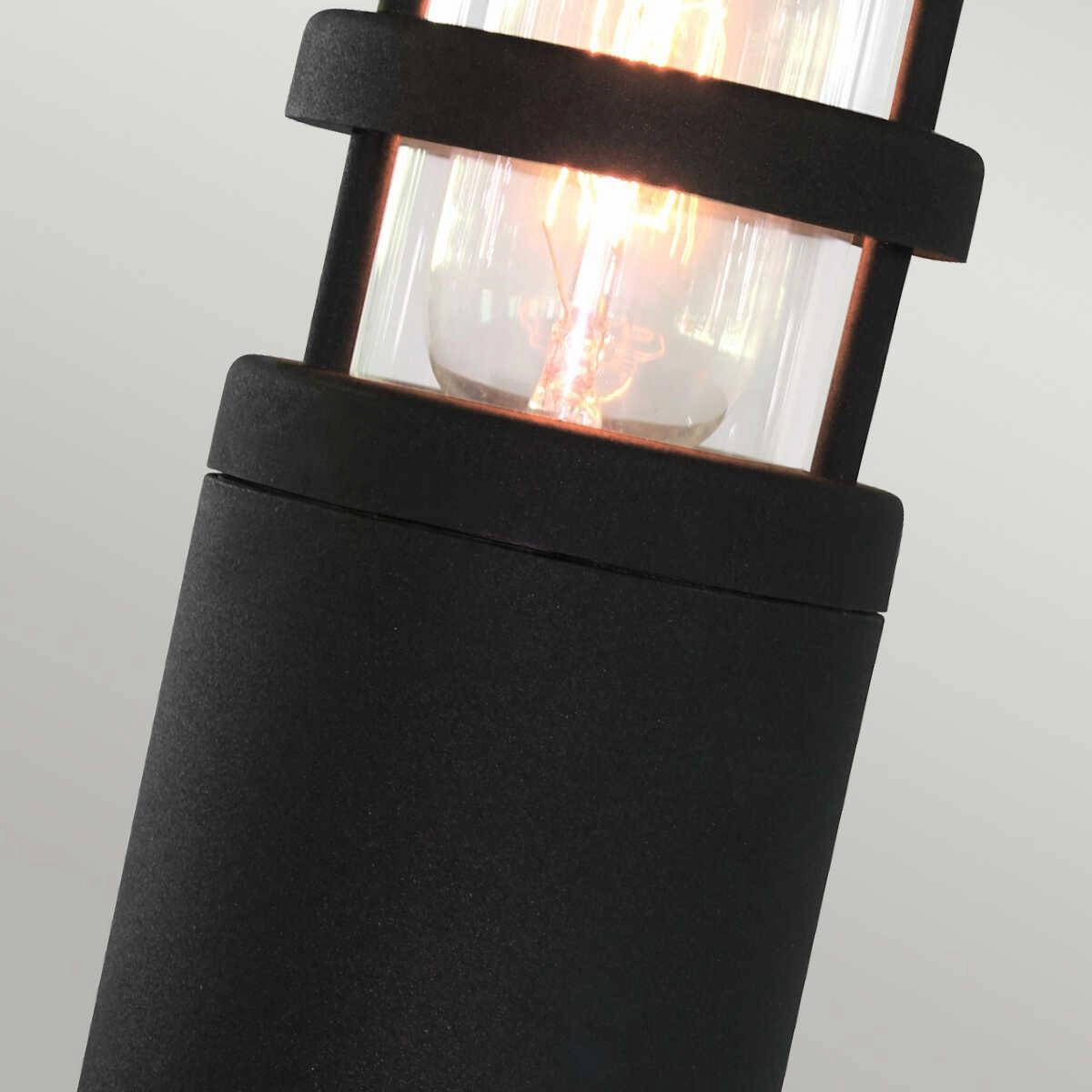 Elstead Hornbaek Black Outdoor Pedestal Lantern