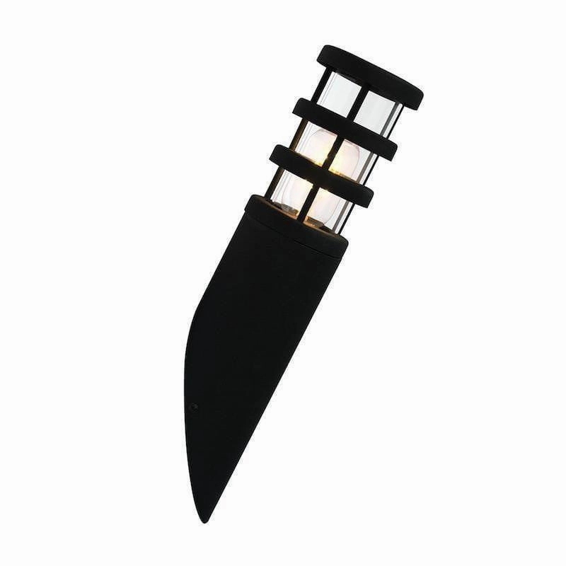 Elstead Hornbaek Black Outdoor Torch Wall Light outdoor wall lamp