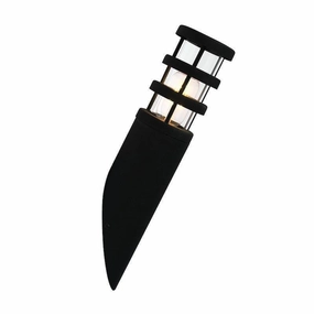 Elstead Hornbaek Black Outdoor Torch Wall Light outdoor wall lamp