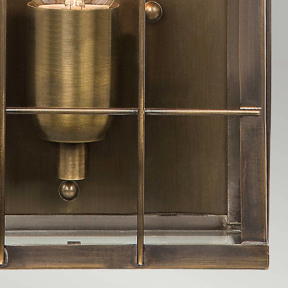 Elstead Hyde Park Aged Brass Outdoor Wall Light