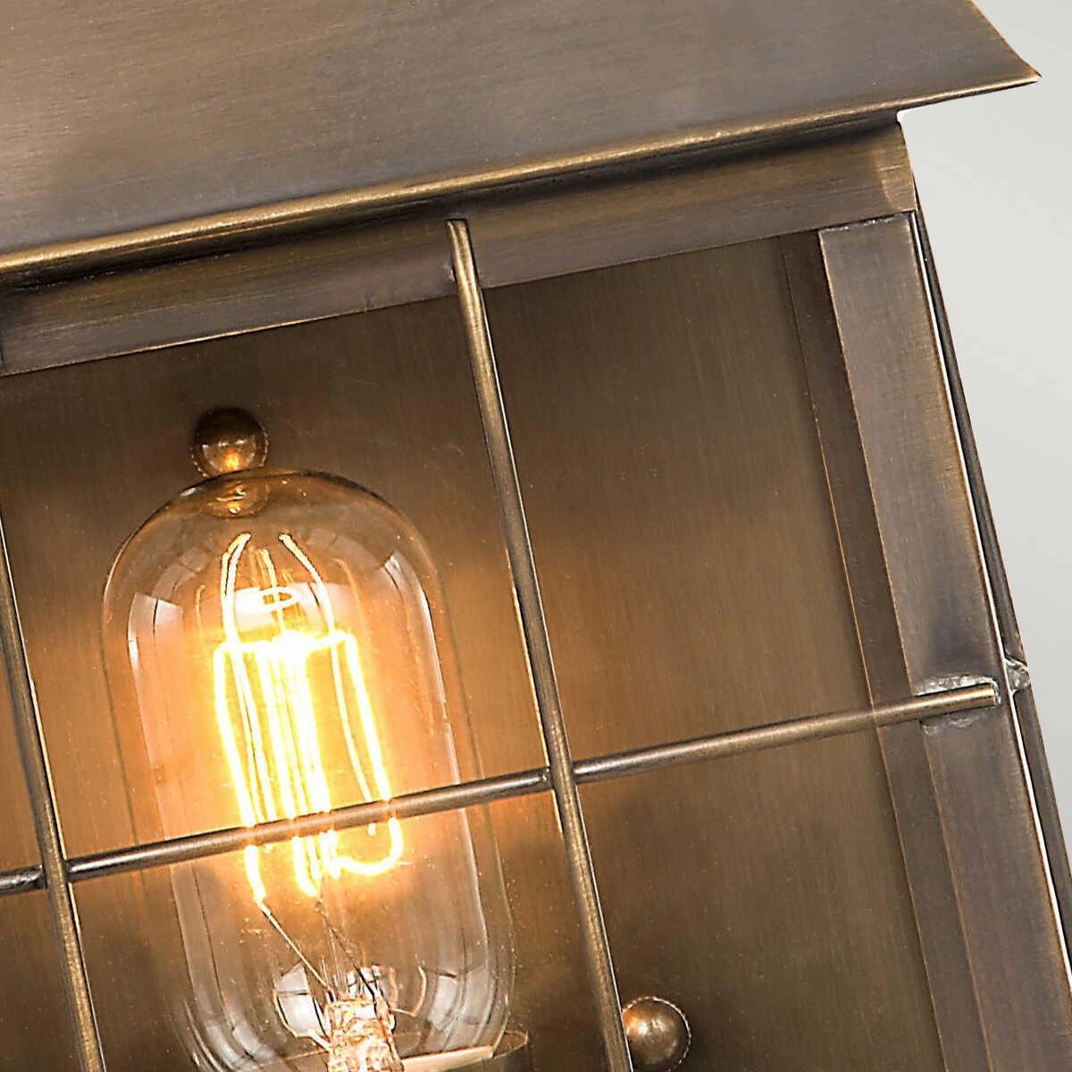 Elstead Hyde Park Aged Brass Outdoor Wall Light