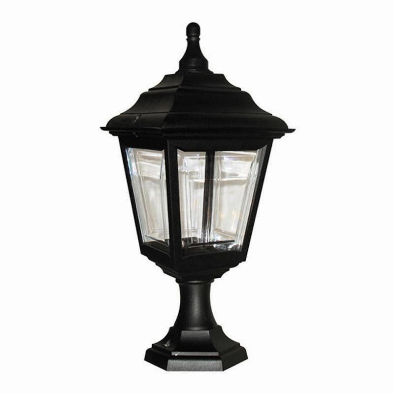 Elstead Kerry Black Outdoor Pedestal/Flush Lantern outdoor wall lamp
