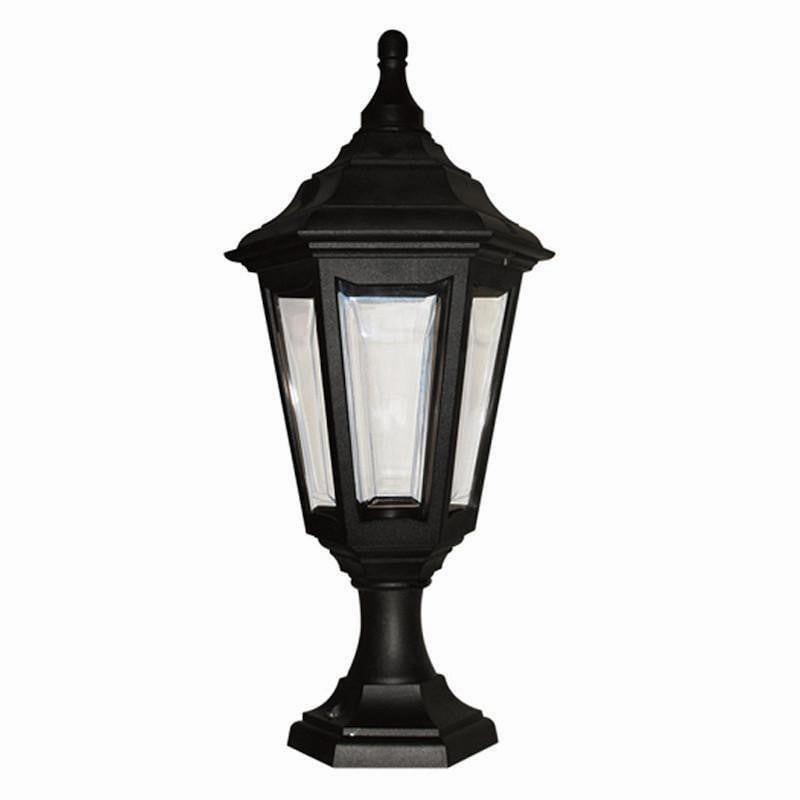 Elstead Kinsale Black Outdoor Pedestal/Porch Lantern outdoor wall lamp