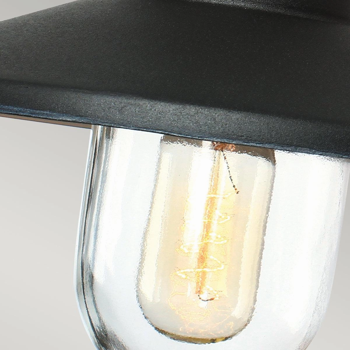 Elstead Klampenborg Black Outdoor Wall Light