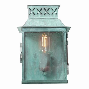 Elstead Lambeth Palace Verdigris Outdoor Wall Light indoor ambient light