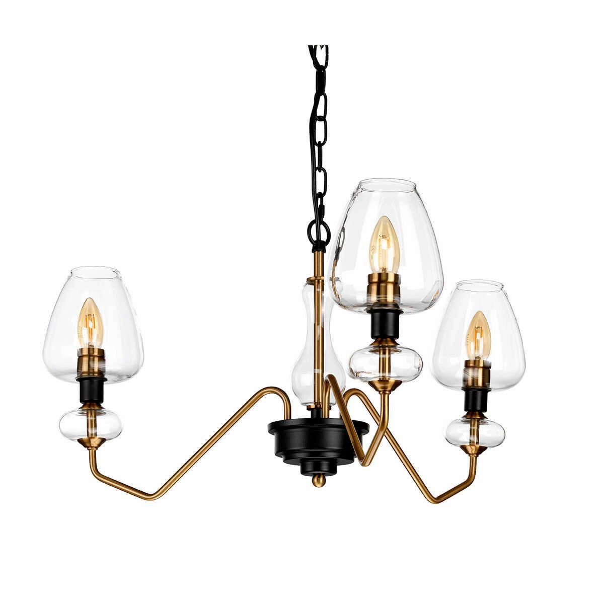 Elstead Lighting Armand 3 Light Brass Ceiling Pendant