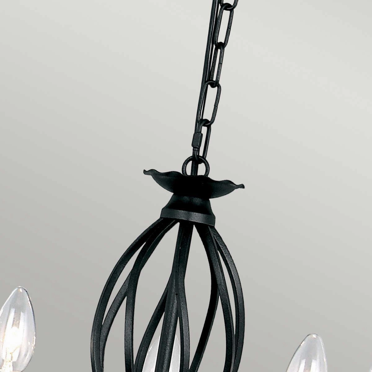 Elstead Lighting Artisan Black 5 Light Chandelier