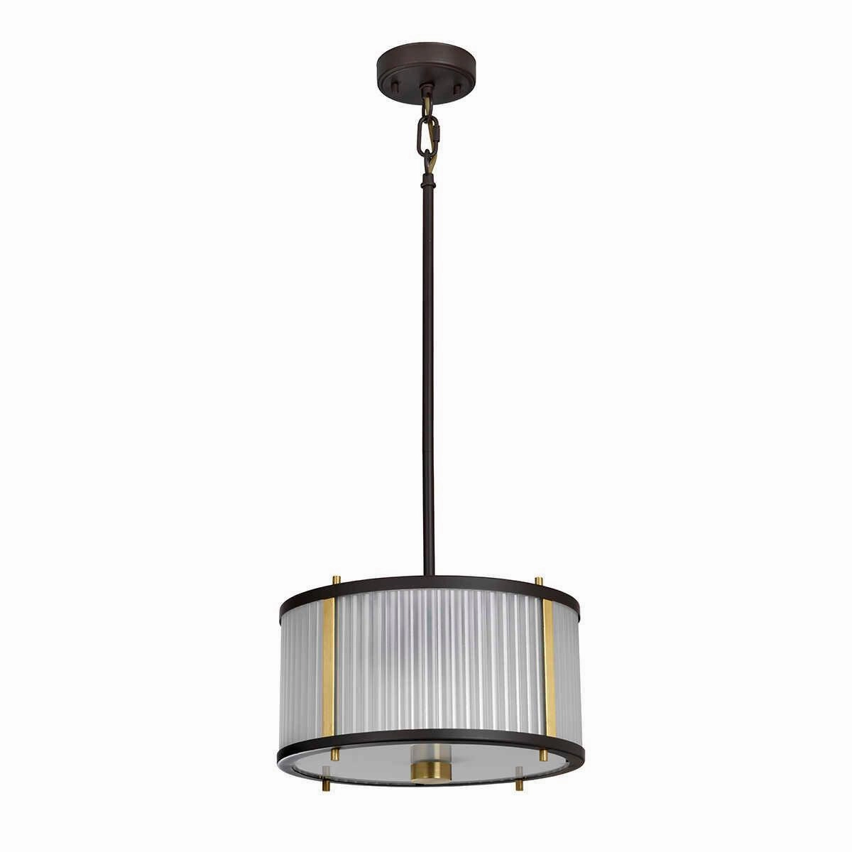 Elstead Lighting Corona 2 Light Bronze Ceiling Pendant