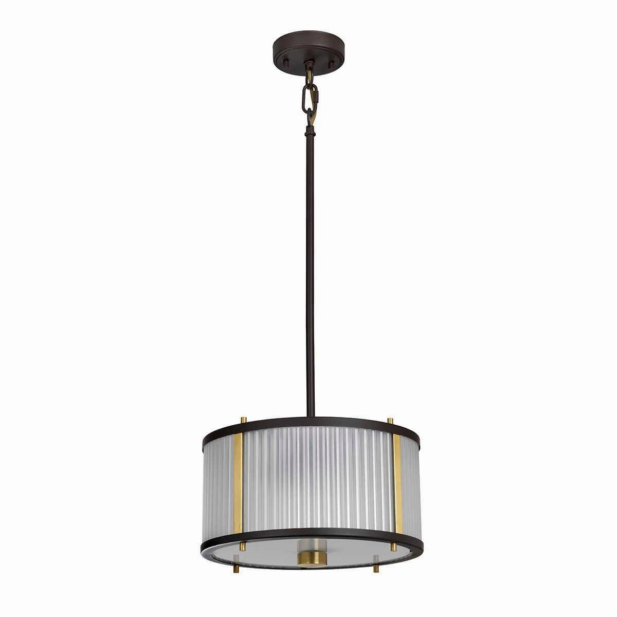 Elstead Lighting Corona 2 Light Bronze Ceiling Pendant