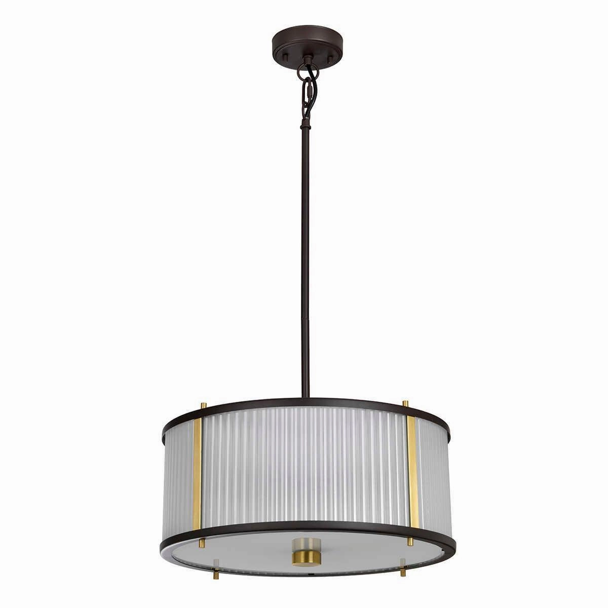 Elstead Lighting Corona 3 Light Bronze Ceiling Pendant