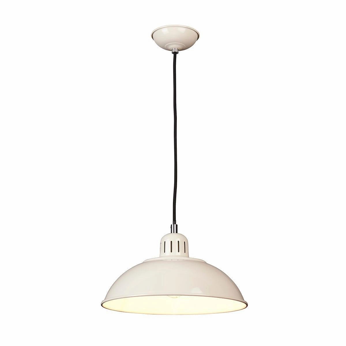 Elstead Lighting Franklin 1 Light Cream Ceiling Pendant Light minimalist ceiling light