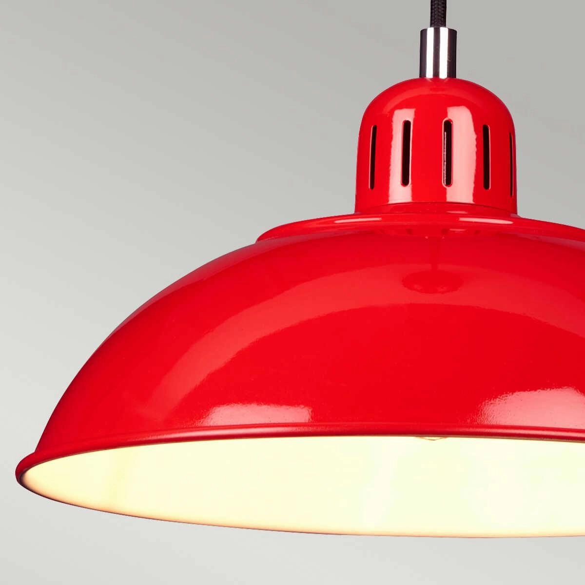 Elstead Lighting Franklin 1 Light Red Ceiling Pendant